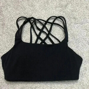 Athleta Sports BraBlack Color Removable Pads Cross Back Straps